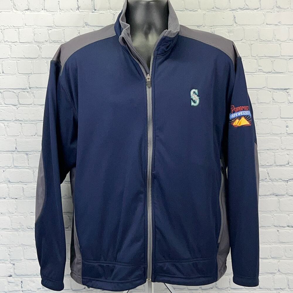 Seattle Mariners Pyramid Brewing Co Jacket Hefeweizen Brewery Blue XL X-Large